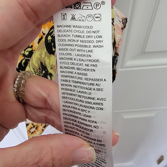 Levis Mens Short Sleeve Hawaiian Floral Button Down Shirt 2 Pocket Size M - Picture 10 of 13